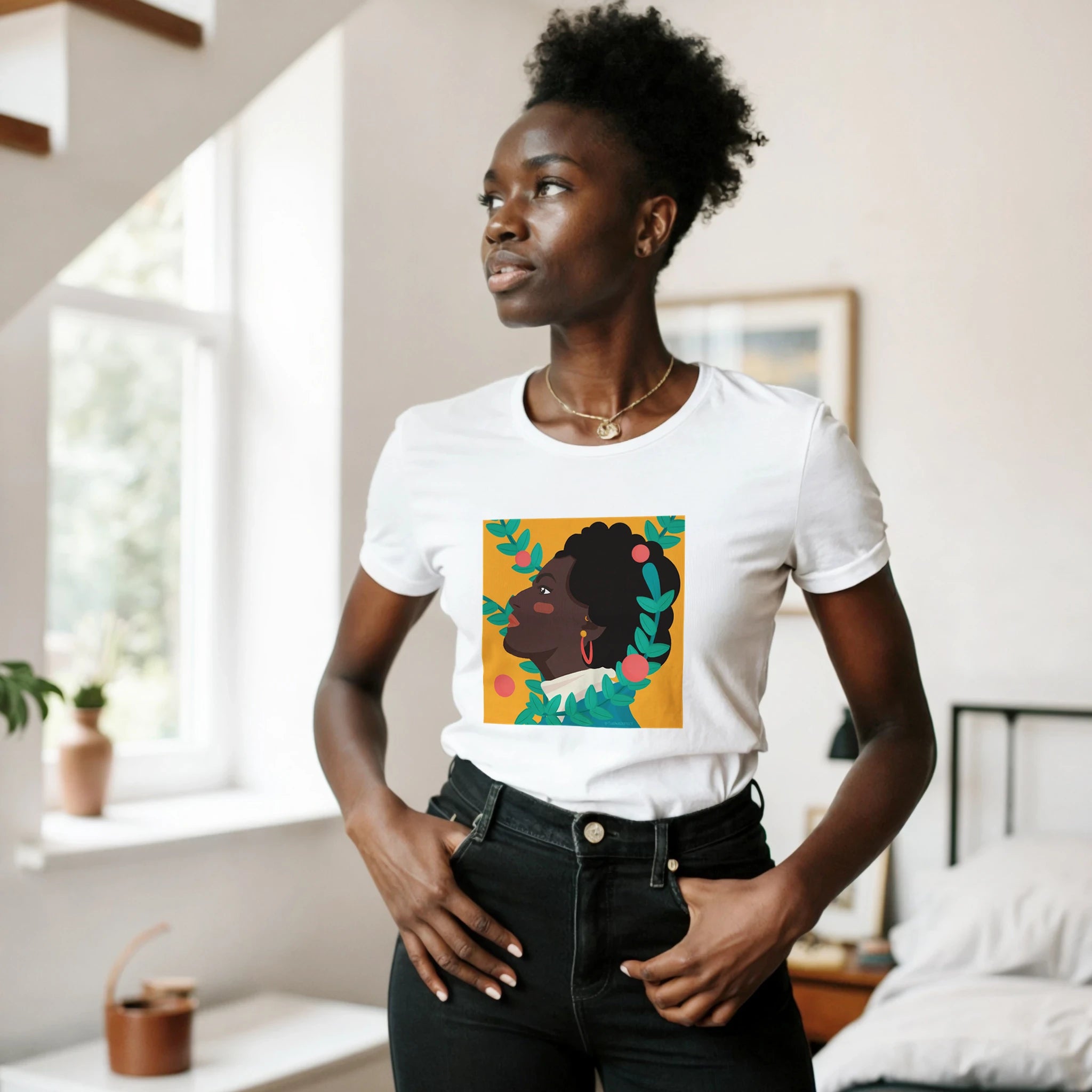 "RESISTAN" Classic Womens Crewneck T-shirt | Gildan