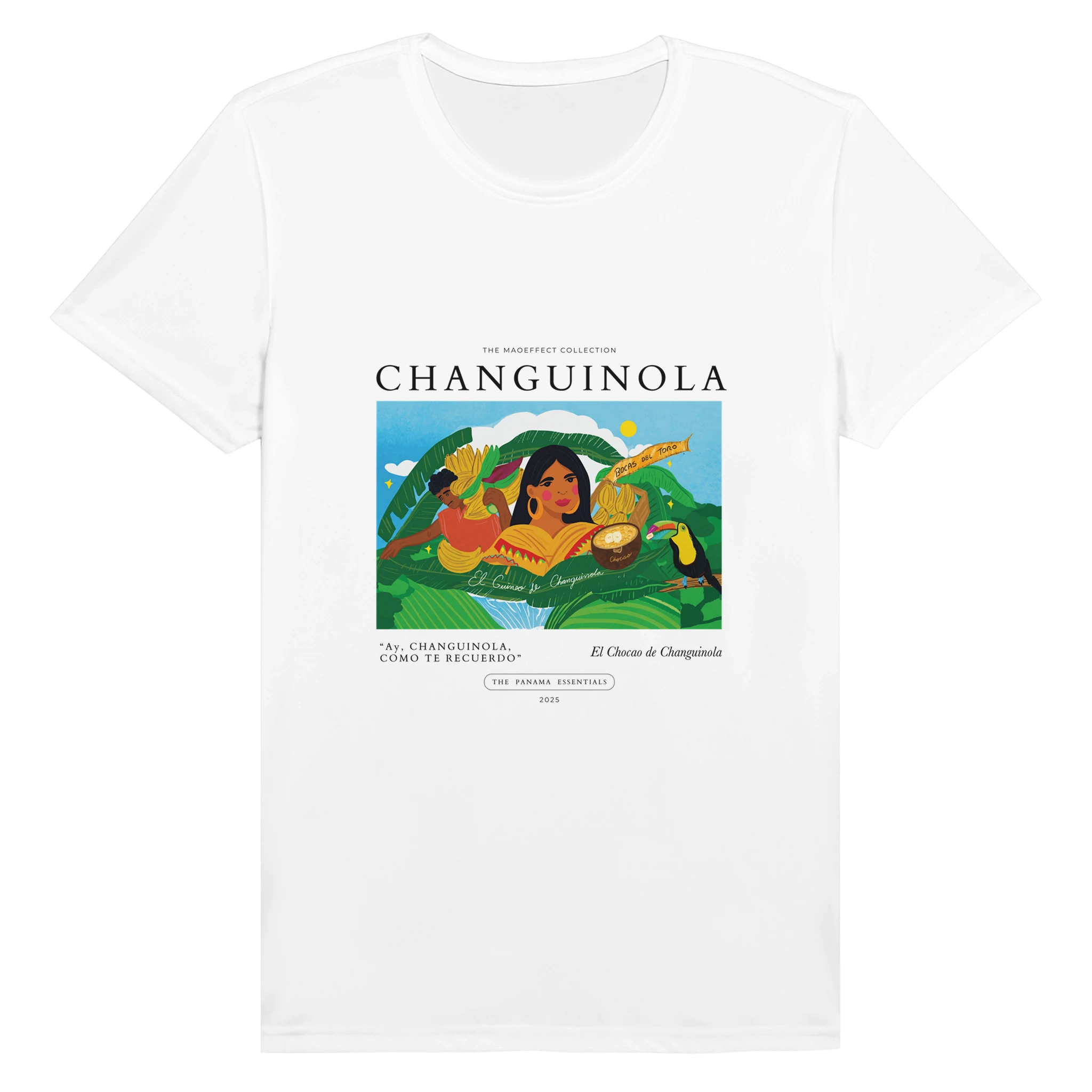 "Changuinola" Unisex Crewneck T-shirt White